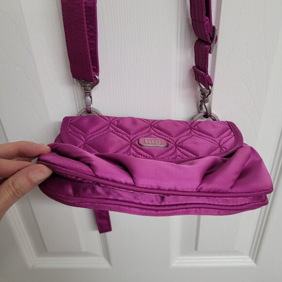 Lug Dash Convertible Mini Cross-body, magenta, VGUC - Picture 5 of 12